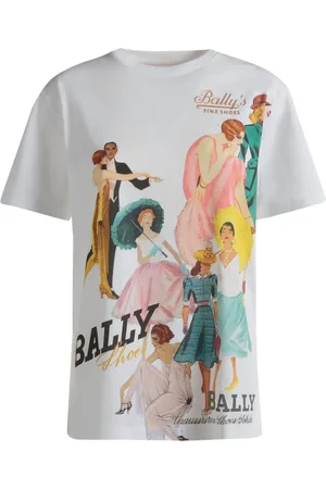 Bally Playera con cuello redondo y estampado gráfico
