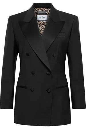 Philipp Plein Blazer con doble botonadura y solapas de pico