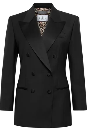 Philipp Plein Blazer con doble botonadura y solapas de pico