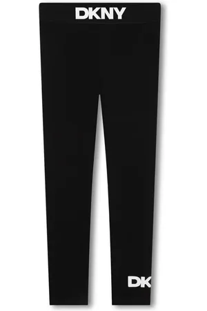 DKNY Leggins stretch con logo en la pretina