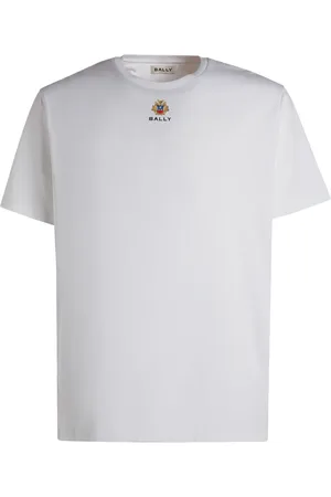 Bally Playera con cuello redondo y logo bordado