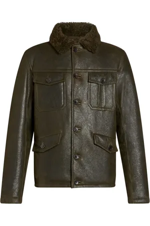 Etro Chamarra con cuello texturizado