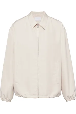 Prada Chamarra estilo blusón de seda