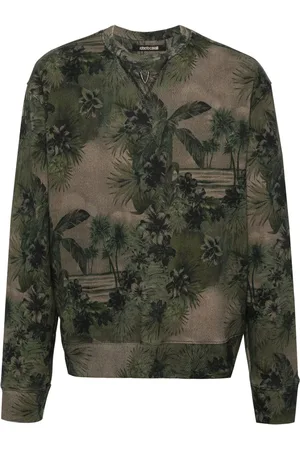 Roberto Cavalli Sudadera con estampado Hawaii