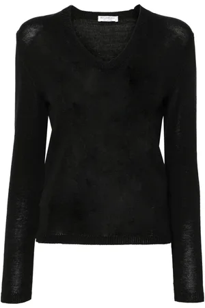 Saint Laurent Suéter con cuello en V 2000