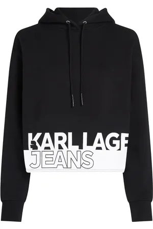 Karl Lagerfeld Hoodie con logo estampado y cordones