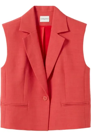 Claudie Pierlot Chaleco de vestir con solapa de pico