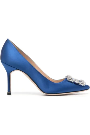 Manolo Blahnik Zapatillas Hangisi con satén de 105mm