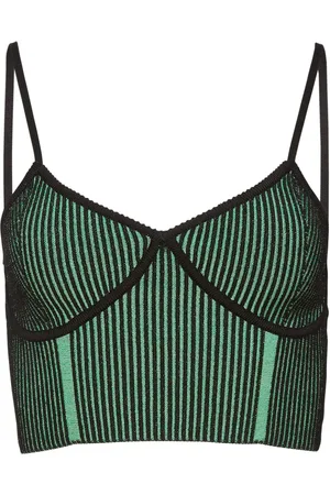 FLEUR DU MAL Camiseta corta tejida de canalé