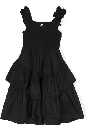 Twin-Set Vestido a capas con panel fruncido