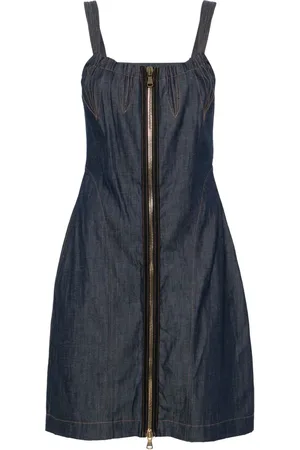 Vivienne Westwood Vestido de mezclilla con cierre 2000