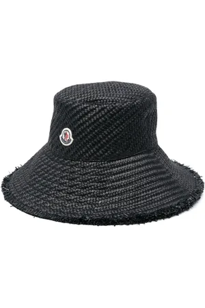 Moncler Gorro de pescador entretejido con aplique del logo