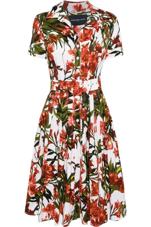 SAMANTHA SUNG Vestido Audrey con estampado floral
