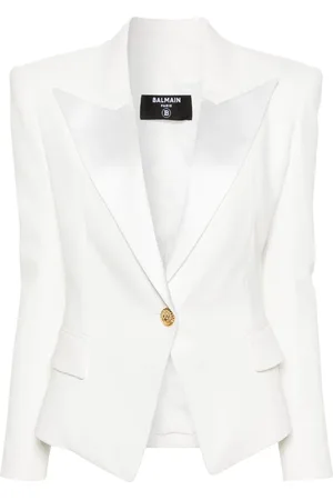 Balmain Blazer con solapas satinadas