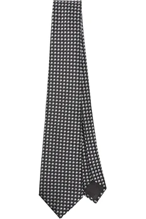 Giorgio Armani Corbata de seda con motivo en jacquard