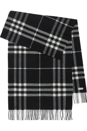 Burberry Mascada a cuadros con flecos