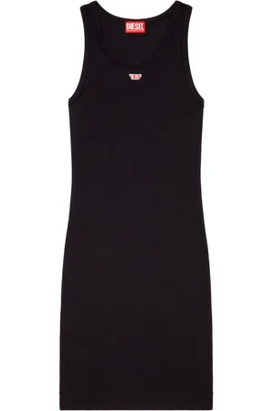 Diesel Vestido D-Tank-D con aplique del logo