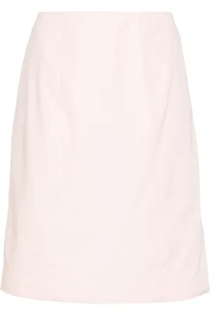CHANEL Falda midi texturizada 1990