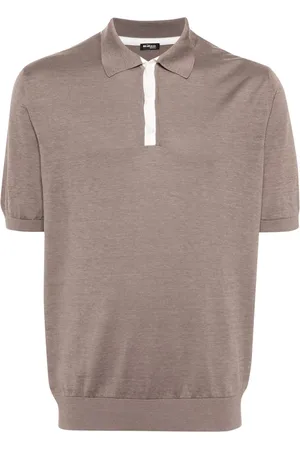 Kiton Playera tipo polo de tejido fino