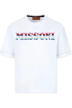 Missoni Playera con cuello redondo y logo bordado
