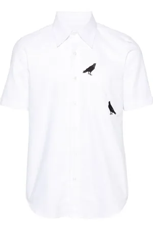 Thom Browne Camisa con cuervo bordado