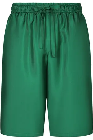 Dolce & Gabbana Shorts deportivos de seda bordados
