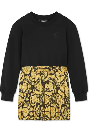 VERSACE Vestido con paneles y estampado Barroco