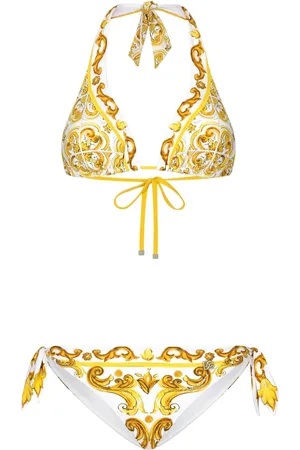 Dolce & Gabbana Bikini con triángulos estampados
