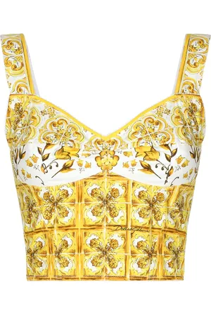 Dolce & Gabbana Top con estampado Mayólica