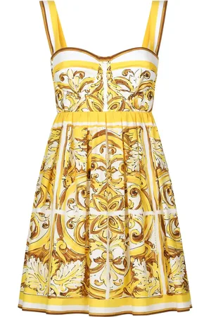 Dolce & Gabbana Vestido corto con estampado Mayólica
