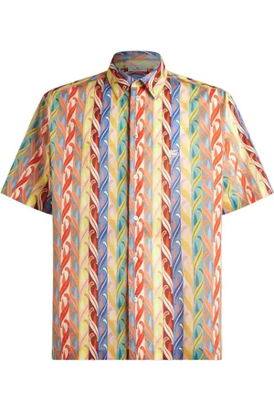 Etro Camisa manga corta con estampado gráfico