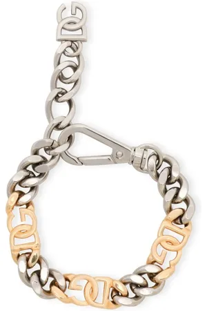 Dolce & Gabbana Pulsera de cadena con dije del logo
