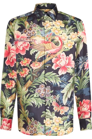 Etro Camisa de seda con estampado floral