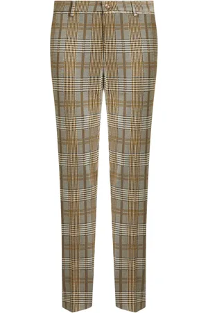 Pantalones de cuadros amarillos hombre sale