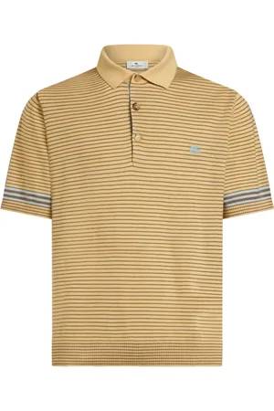 Etro Playera tipo polo tejida con motivo de rayas