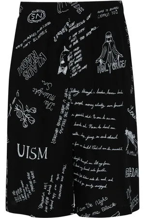 UNDERCOVER Shorts anchos con estampado gráfico
