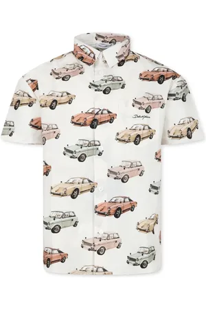 Dolce & Gabbana Camisa manga corta con auto estampado