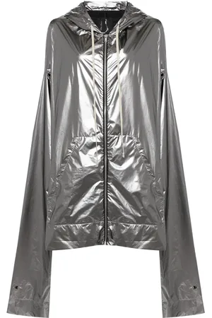 Rick Owens Chamarra metalizada con capucha de x Champion