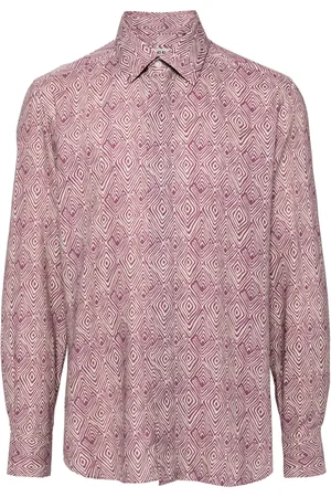 corneliani Camisa con estampado geométrico