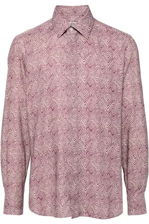 corneliani Camisa con estampado geométrico