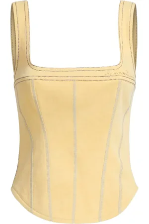 Marni Top estilo corset con motivo de rayas
