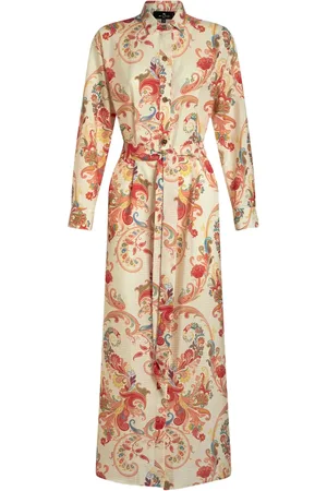 Etro Vestido camisero con estampado de cachemira