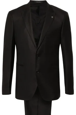TAGLIATORE Traje texturizado con botones