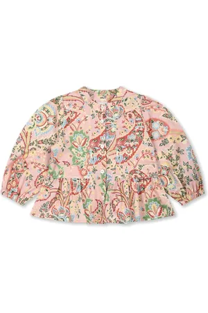 Etro Camisa de popelina con estampado floral