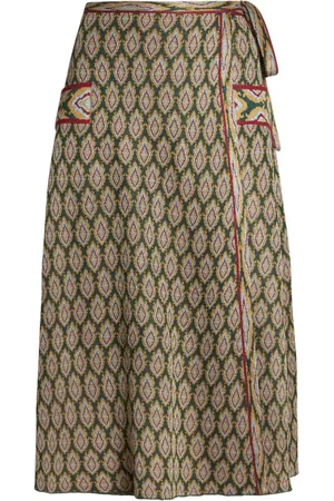 Etro Falda midi con diseño cruzado