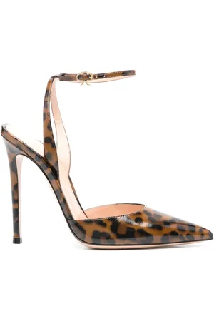 Gianvito Rossi Zapatillas con estampado de leopardo y tacón de 125mm