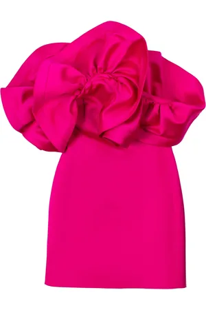AZ FACTORY Vestido con hombros descubiertos y detalles de volantes