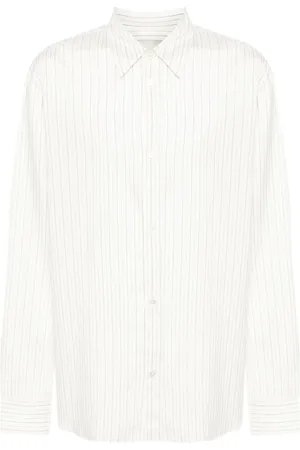 STUDIO NICHOLSON Camisa de seda con motivo de rayas