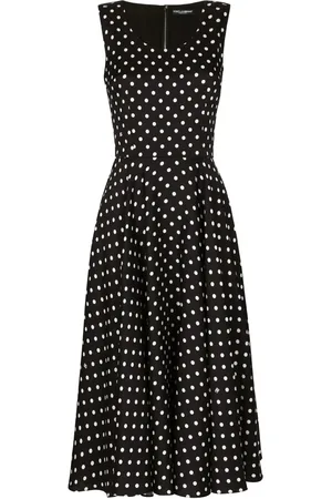 Dolce & Gabbana Vestido midi con estampado de lunares