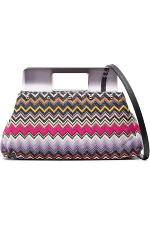 Missoni Tote tejida con motivo chevron